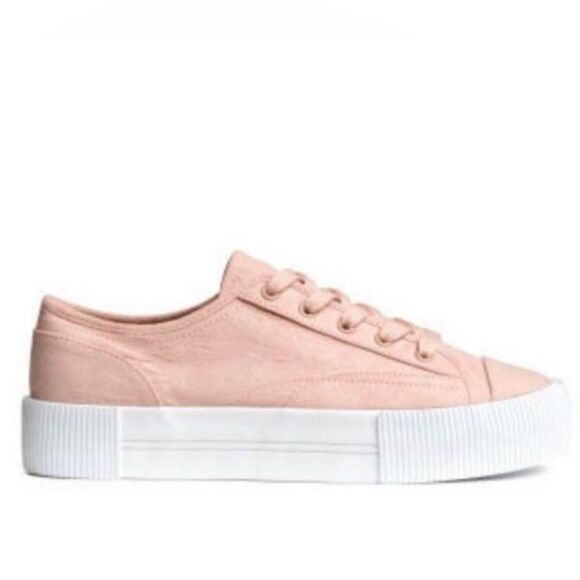 H&M Divided Light Pink Platform Sneakers - Picture 1 of 7